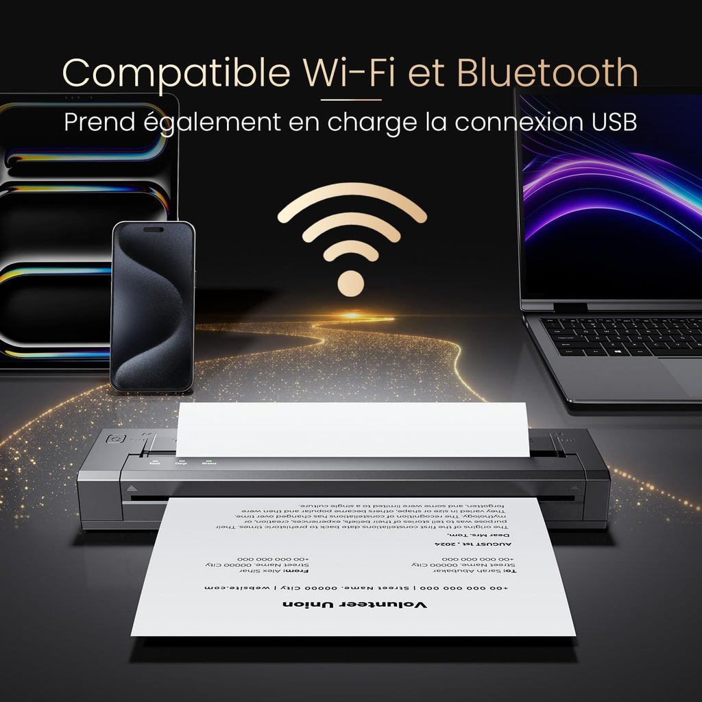 Air Printer - Compatible Wi-Fi et Bluetooth