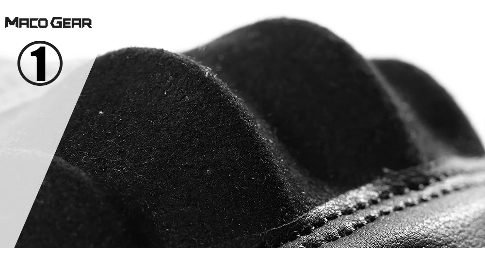 Gants Moto Tactiles Cuir PU — Protection & Grip, Toutes Saisons
