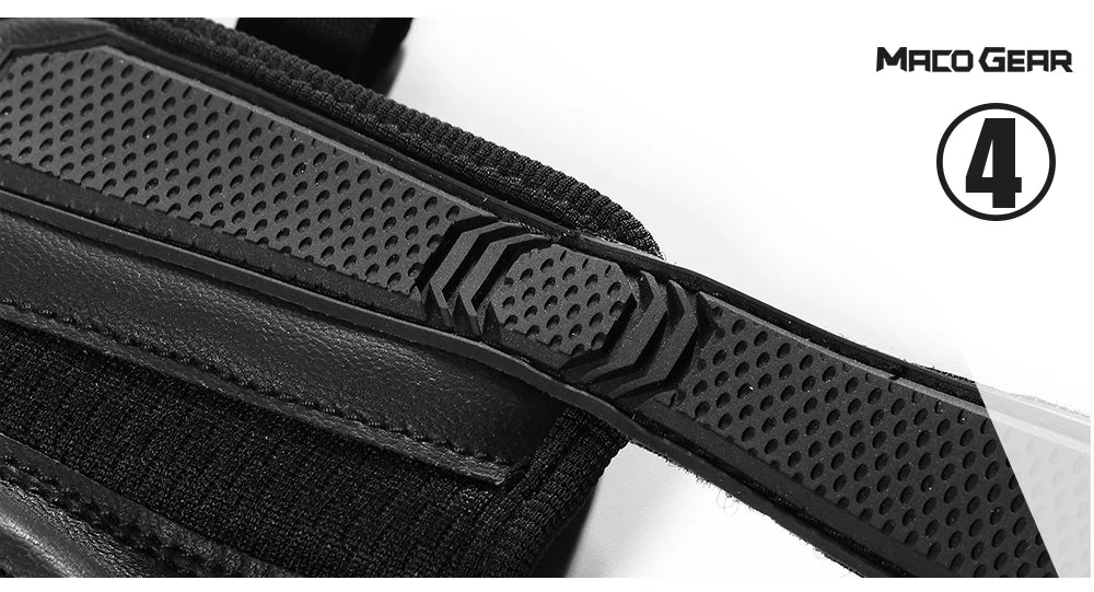 Gants Moto Racing Cuir PU Tactiles — Antidérapants, Enduro & Motocross