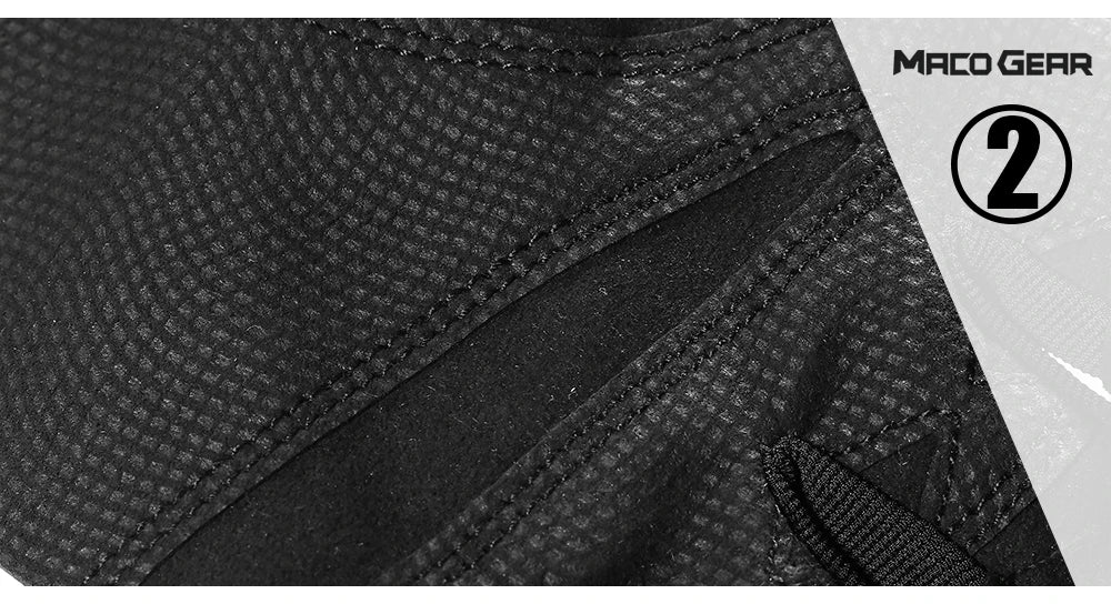 Gants Moto Tactiles Cuir PU — Protection & Grip, Toutes Saisons