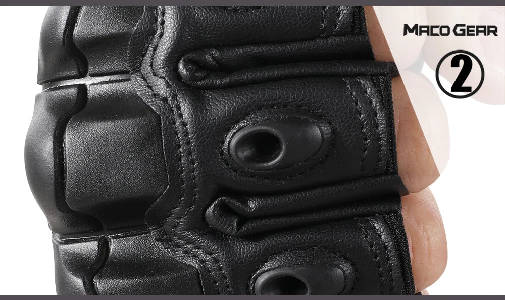 Gants Moto Racing Cuir PU Tactiles — Antidérapants, Enduro & Motocross