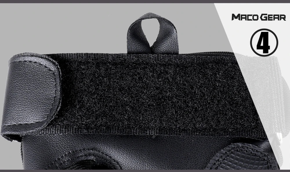 Gants Moto Tactiles Cuir PU — Protection & Grip, Toutes Saisons