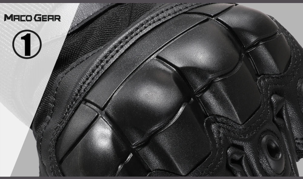 Gants Moto Racing Cuir PU Tactiles — Antidérapants, Enduro & Motocross