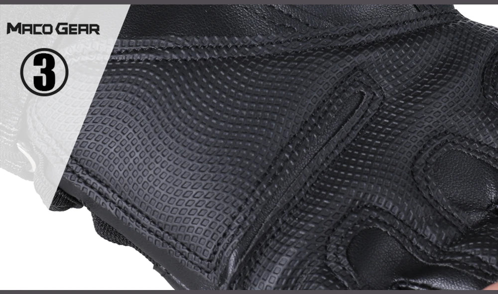 Gants Moto Racing Cuir PU Tactiles — Antidérapants, Enduro & Motocross